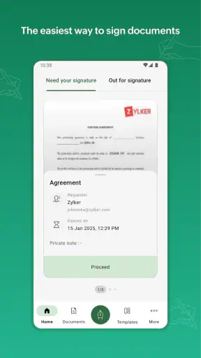 Zoho Sign - Fill & eSign Docs screenshot