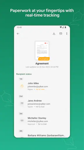 Zoho Sign - Fill & eSign Docs screenshot