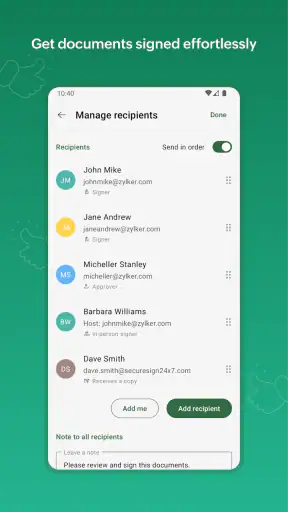 Zoho Sign - Fill & eSign Docs screenshot