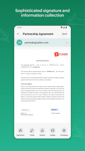 Zoho Sign - Fill & eSign Docs screenshot