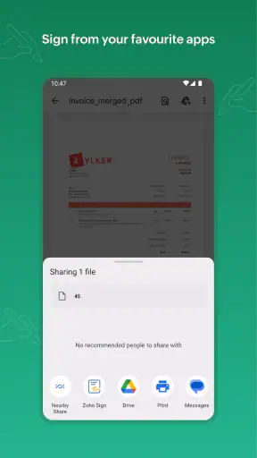 Zoho Sign - Fill & eSign Docs screenshot