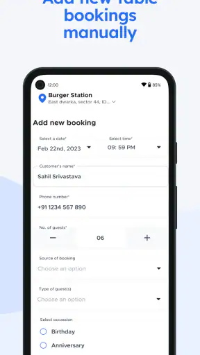 Zomato Dining Partner screenshot