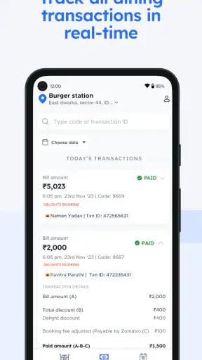 Zomato Dining Partner screenshot