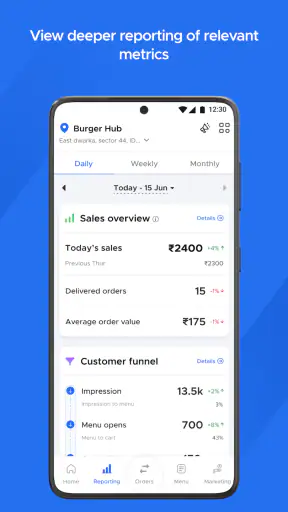 Zomato Restaurant Partner screenshot