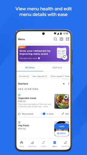 Zomato Restaurant Partner screenshot