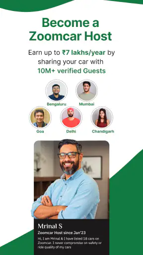 Zoomcar: Car rental for travel screenshot