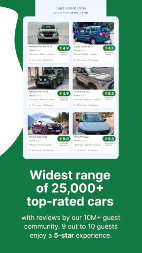 Zoomcar: Car rental for travel screenshot