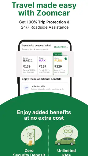 Zoomcar: Car rental for travel screenshot