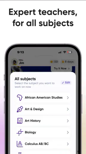 Professor Curious: AI Tutor screenshot