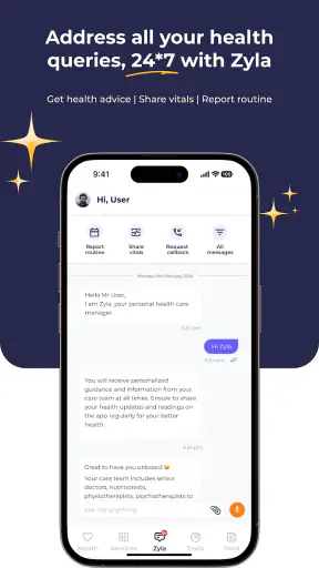 Zyla: Your 24x7 health expert screenshot