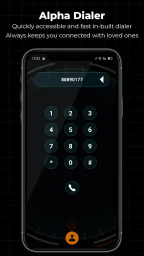 अल्फा हाइब्रिड लॉन्चर 4D थीम screenshot