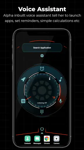 अल्फा हाइब्रिड लॉन्चर 4D थीम screenshot