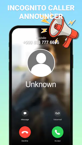 इनकमिंग कॉल नाम उद्घोषक screenshot