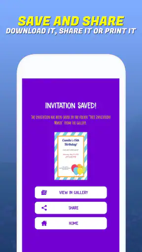 इनवाइटेशन क्रिएटर screenshot