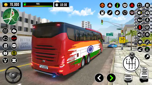 ऑटोबस ड्राइविंग विद्यालय खेल screenshot