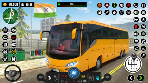 ऑटोबस ड्राइविंग विद्यालय खेल screenshot