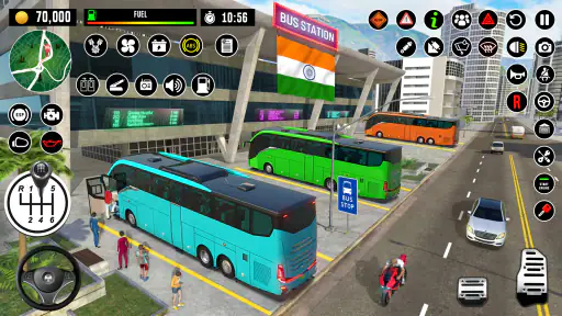 ऑटोबस ड्राइविंग विद्यालय खेल screenshot