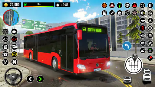 ऑटोबस ड्राइविंग विद्यालय खेल screenshot