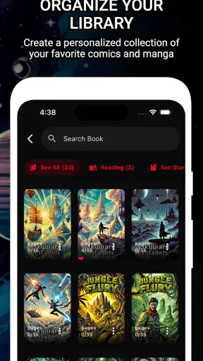 कॉमिक रीडर: CBR, CBZ और PDF screenshot