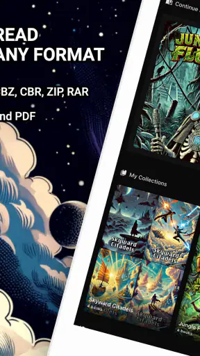 कॉमिक रीडर: CBR, CBZ और PDF screenshot