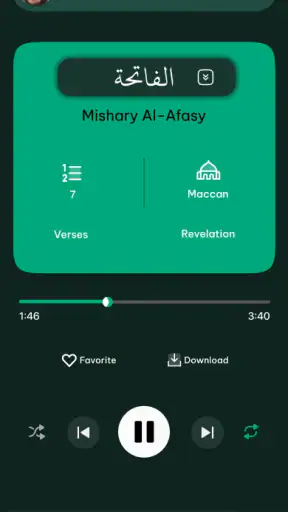 कुरान ऑडियो प्लेयर ऑफलाइन screenshot