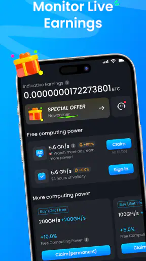 क्लाउडमाइनएक्स-माइनिंग ऐप screenshot