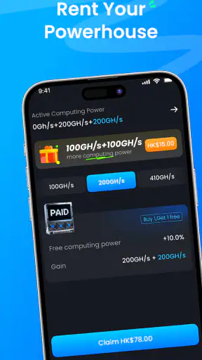 क्लाउडमाइनएक्स-माइनिंग ऐप screenshot