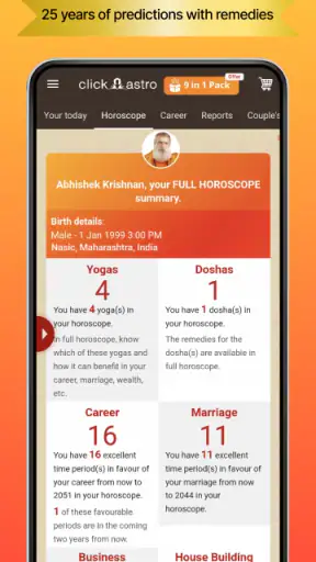 क्लिकएस्ट्रो:राशिफल और ज्योतिष screenshot