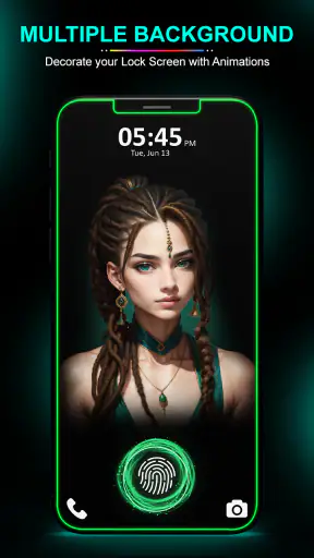 छूना लॉक स्क्रीन - एनिमेशन screenshot