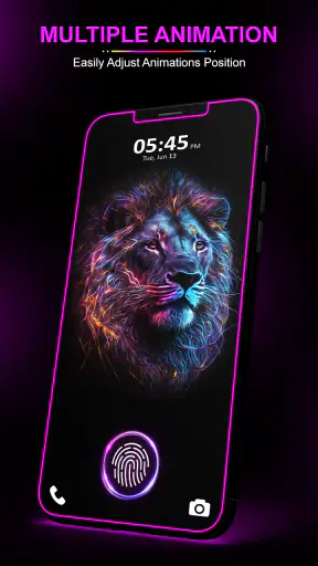 छूना लॉक स्क्रीन - एनिमेशन screenshot
