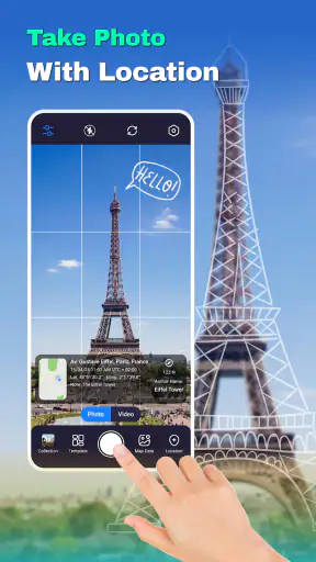जीपीएस कैमरा मानचित्र screenshot