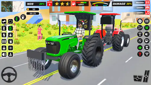 ट्रैक्टर खेती सिम्युलेटर गेम screenshot