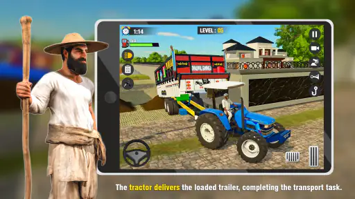 ट्रैक्टर सिम फार्मिंग गेम्स 3ड screenshot