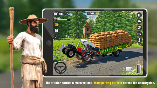 ट्रैक्टर सिम फार्मिंग गेम्स 3ड screenshot