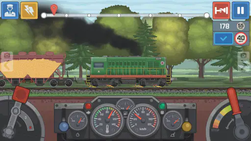 ट्रेन सिम्युलेटर - 2डी रेलरोड screenshot