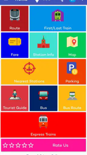 Metro Route & Map - Delhi screenshot