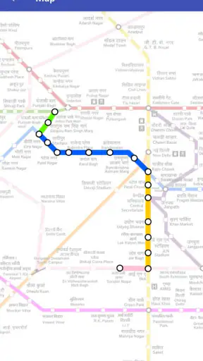 Metro Route & Map - Delhi screenshot