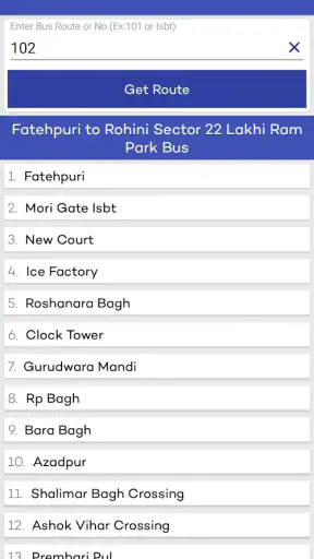 Metro Route & Map - Delhi screenshot