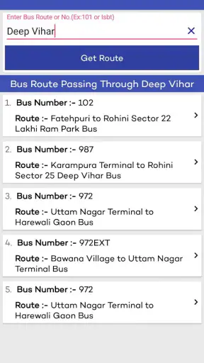 Metro Route & Map - Delhi screenshot