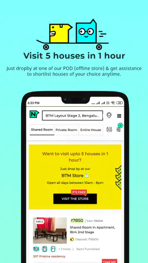 नेस्टवे-घर/कमरा/बिस्तर किराएपे screenshot