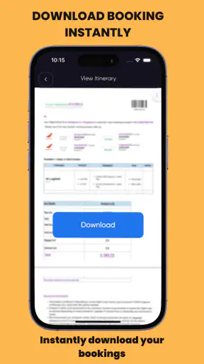 फ्लाइट यात्रा कार्यक्रम बनाएं screenshot