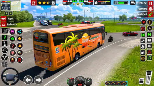 बस सिम्युलेटर बस ड्राइविंग गेम screenshot