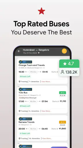 भारत की सबसे पसंदीदा बस बुकिंग screenshot