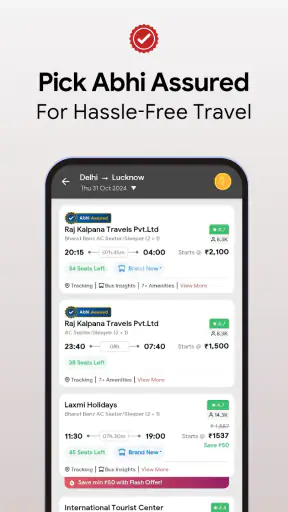 भारत की सबसे पसंदीदा बस बुकिंग screenshot