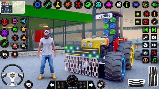 Indian Tractor Tochan Game 3d screenshot