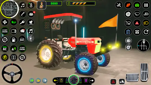 Indian Tractor Tochan Game 3d screenshot