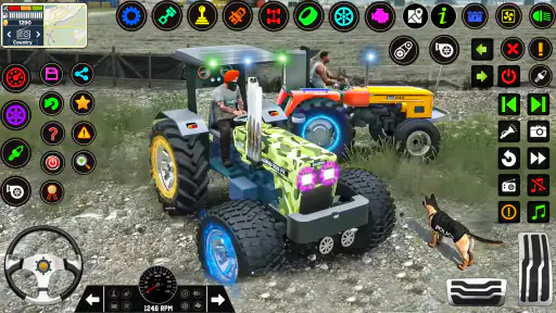 Indian Tractor Tochan Game 3d screenshot