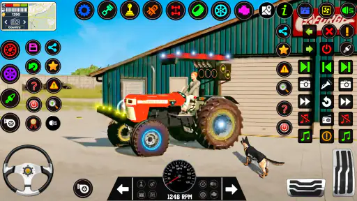 Indian Tractor Tochan Game 3d screenshot