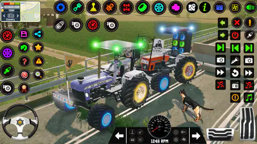 Indian Tractor Tochan Game 3d screenshot