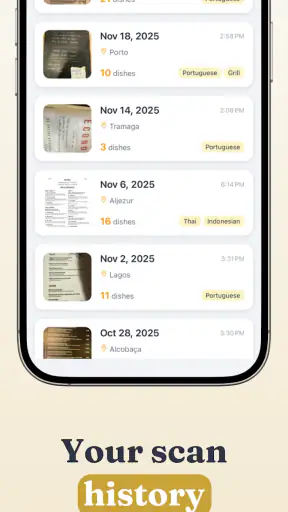 मेनू अनुवादक screenshot